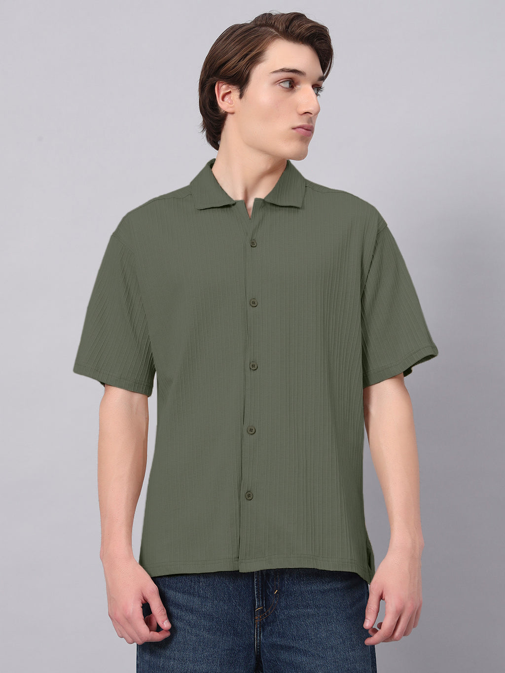 Men's shirt for gift olive green