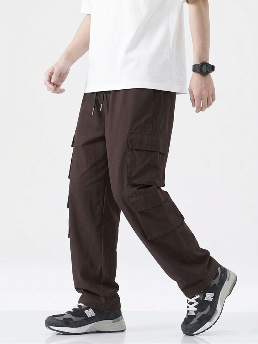 8 pockets Coffee cargo pant