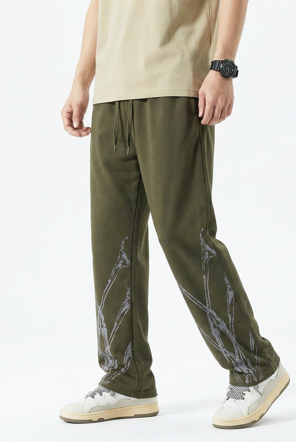 Olive sweatpant men's