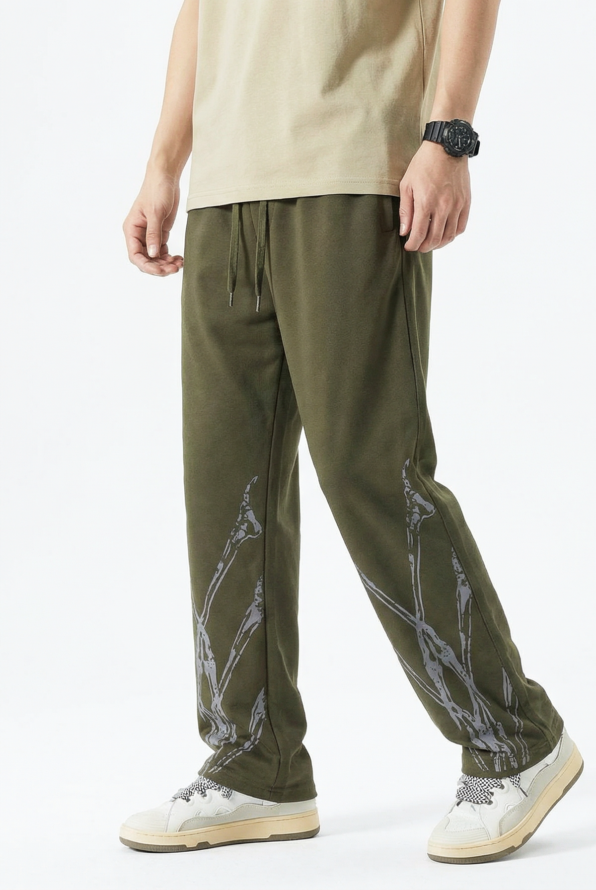 Olive sweatpant men's