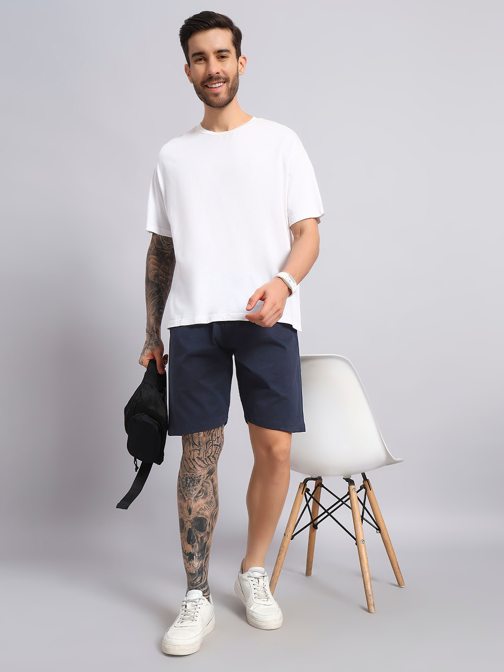 Solid Shorts for men Navy