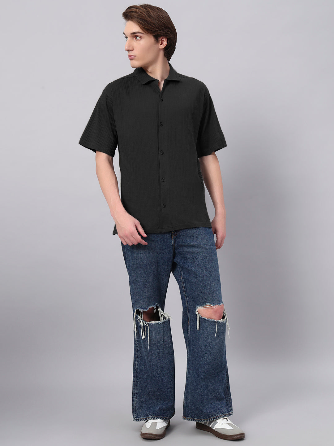 Button shirt black
