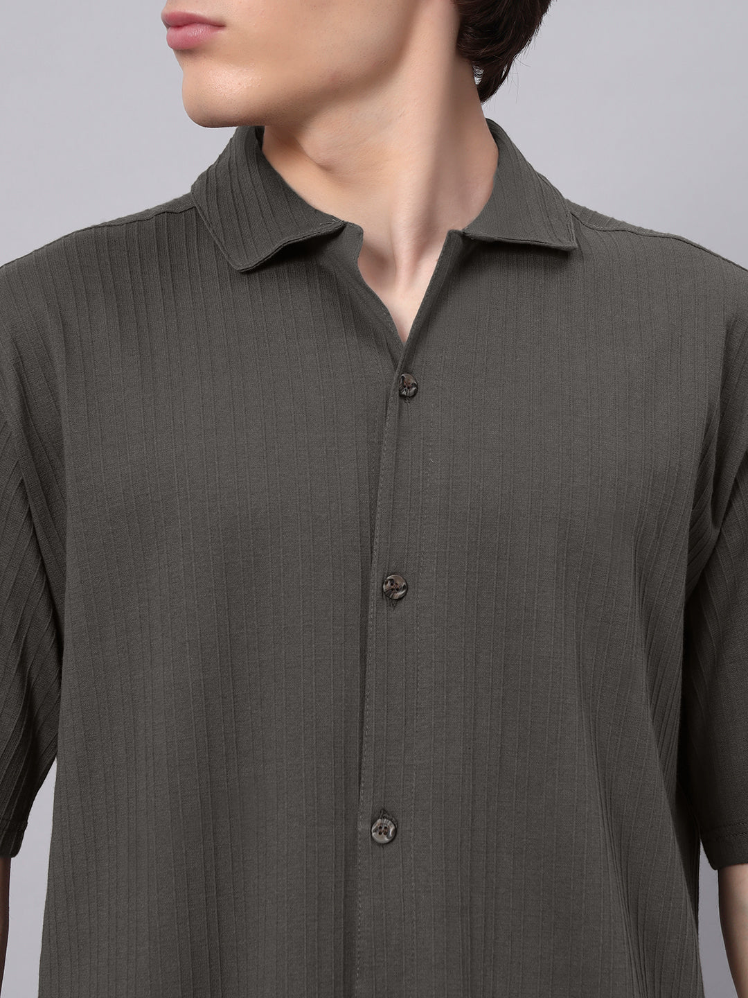 Button down shirt men Gray