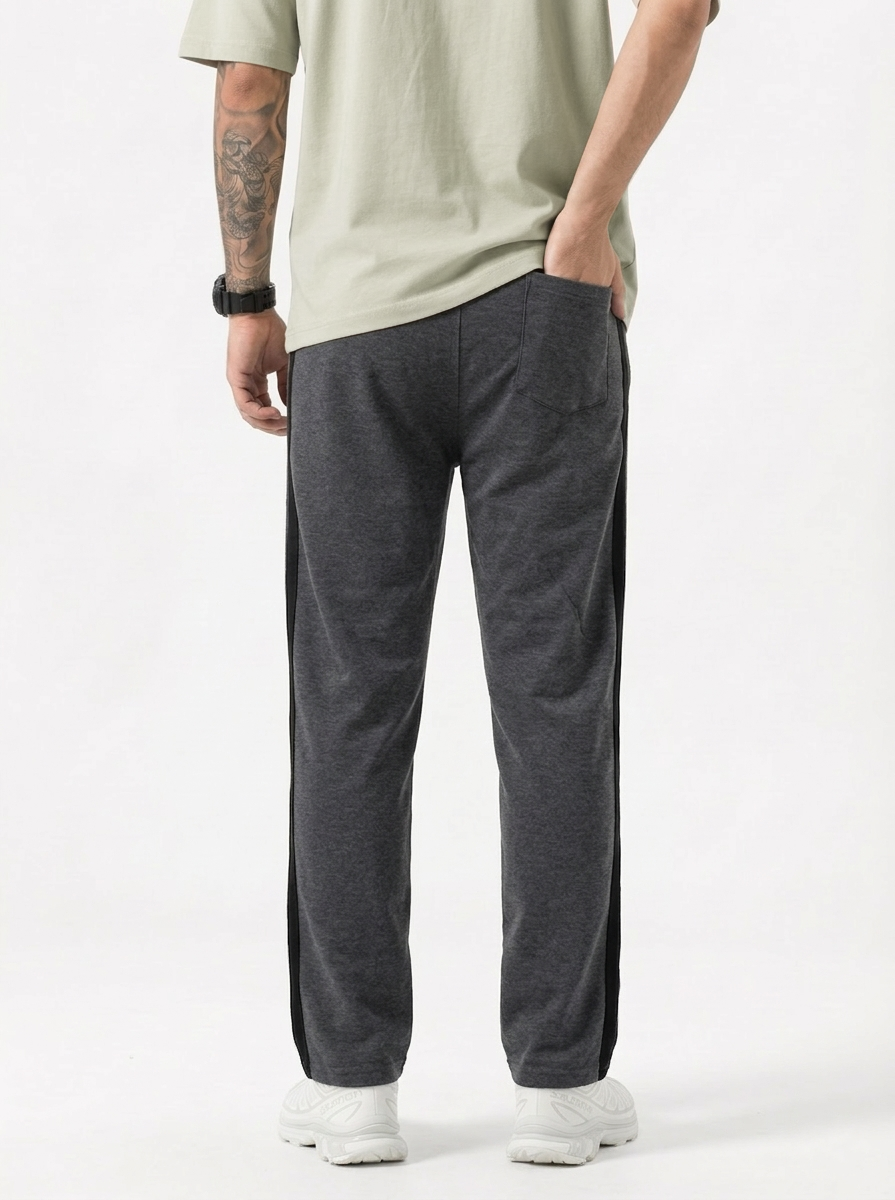 men's gray track pant