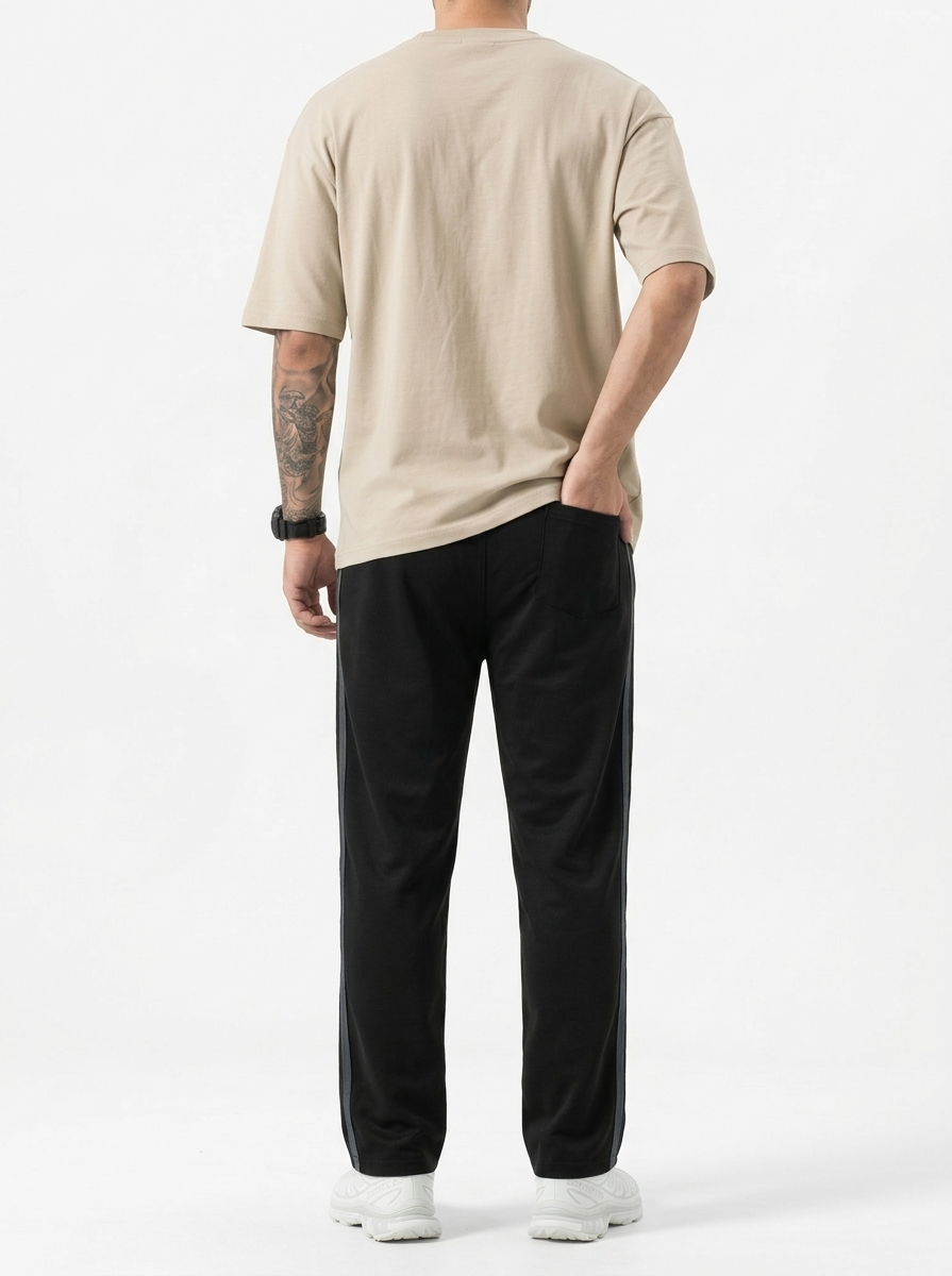 King's Creed Black track pant