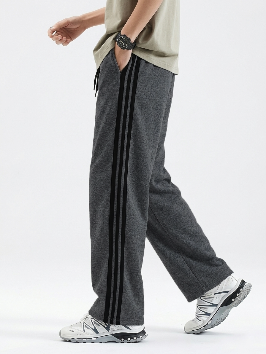 Cotton gray track pant