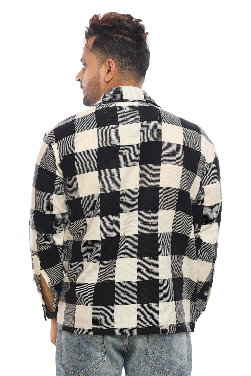 Winter Overshirt Black and White