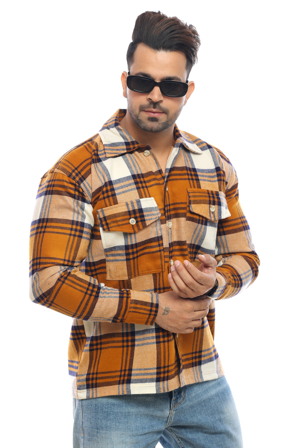 Winter Shirt men Caramel