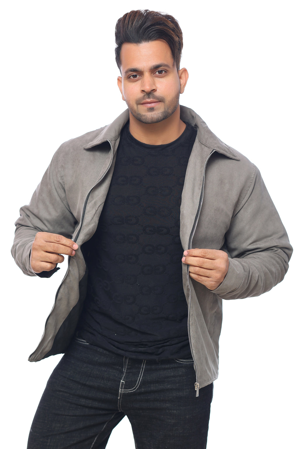 Collared jacket Grey