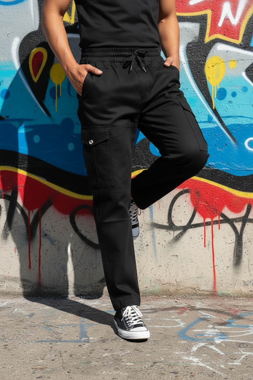 Comfortable Cargo pant Black