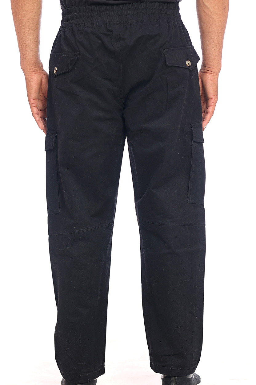 Cotton Cargo pant Black