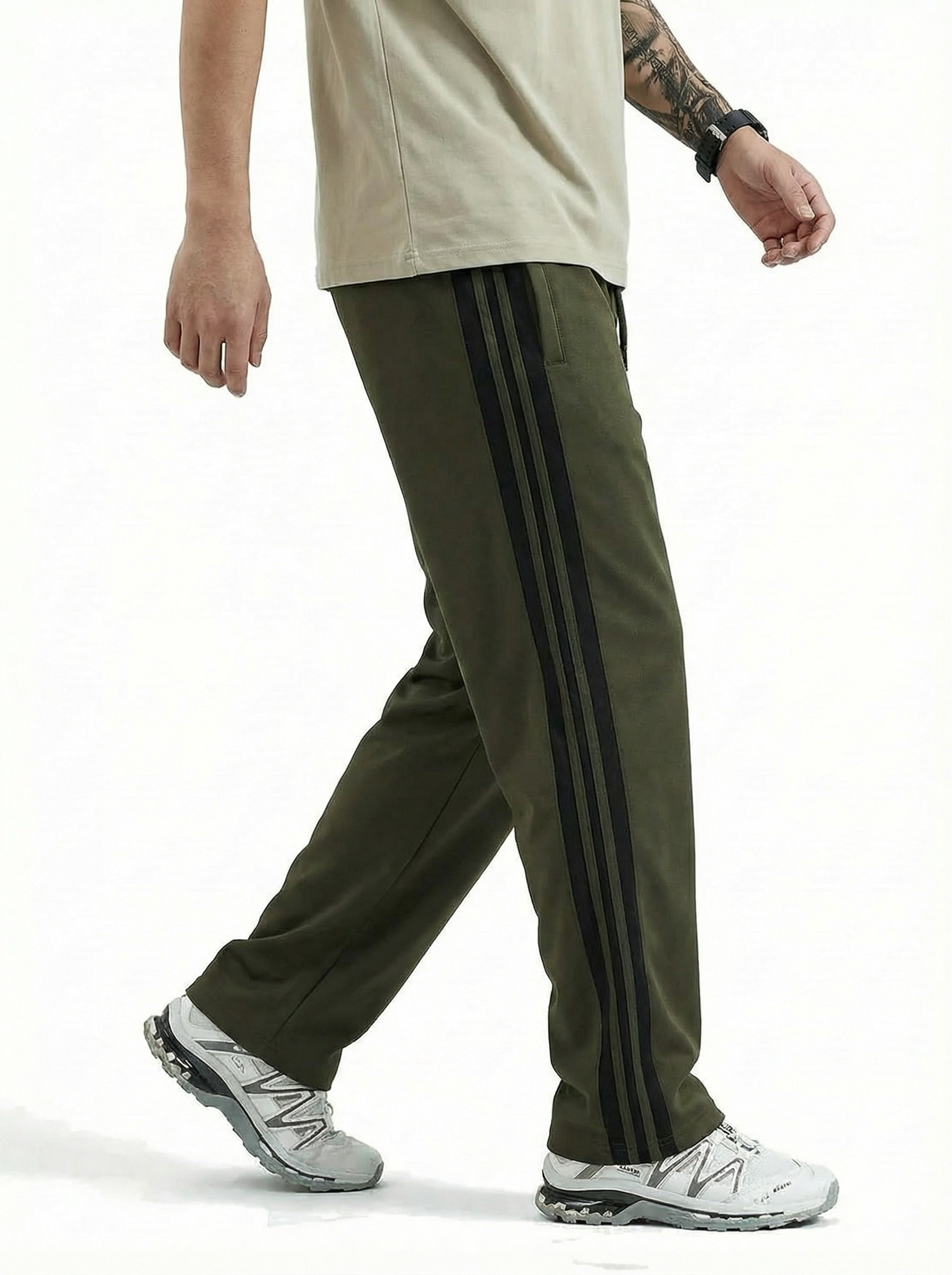 Men's olive track pant