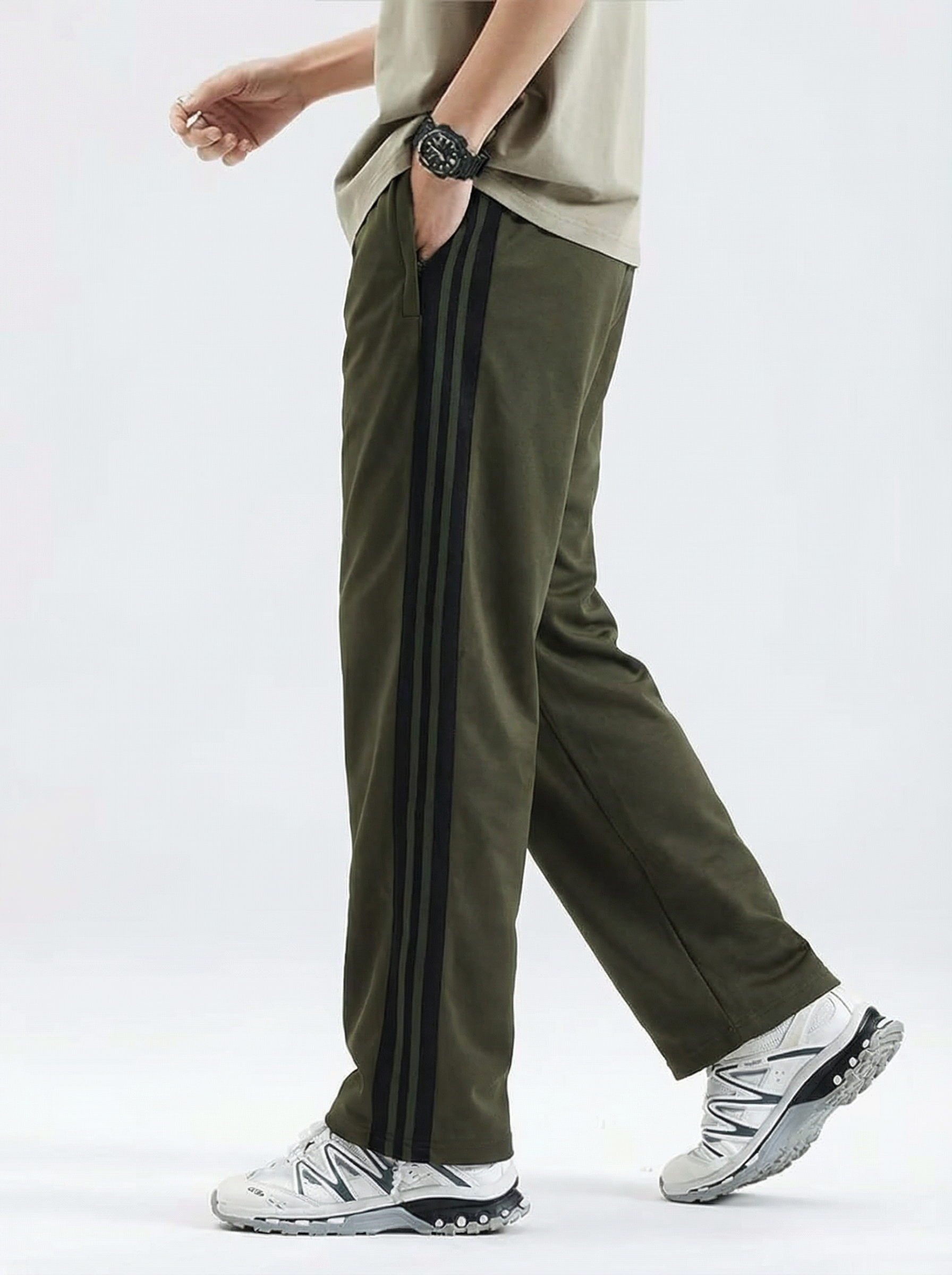 Stylish olive track pant
