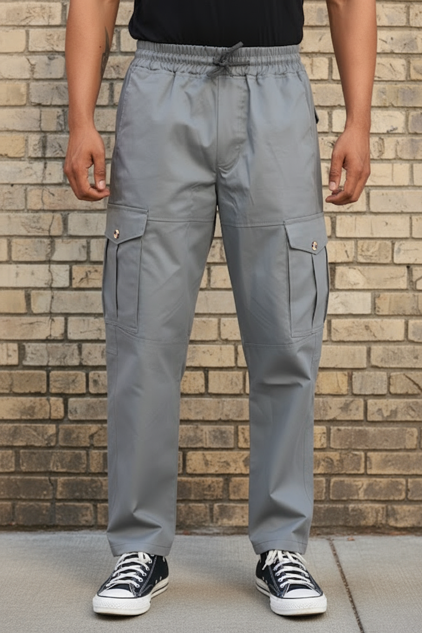 Grey Cargo pants Men