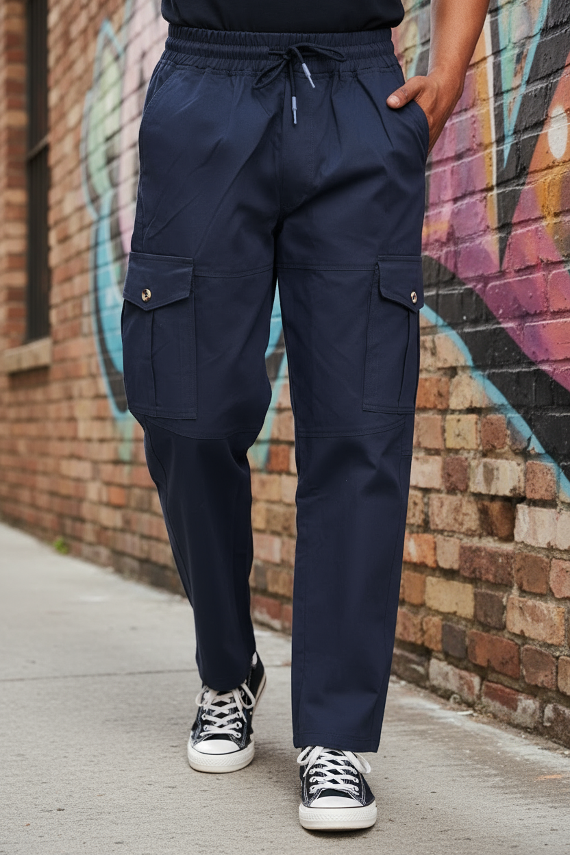 Street wear cargo navy